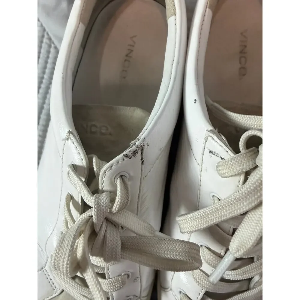 Vince white leather